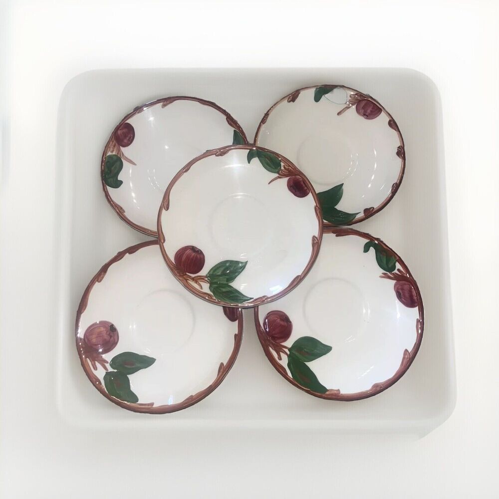 Vintage Franciscan Apple 5.5 Inches Salad Dessert Plate Set Of 5